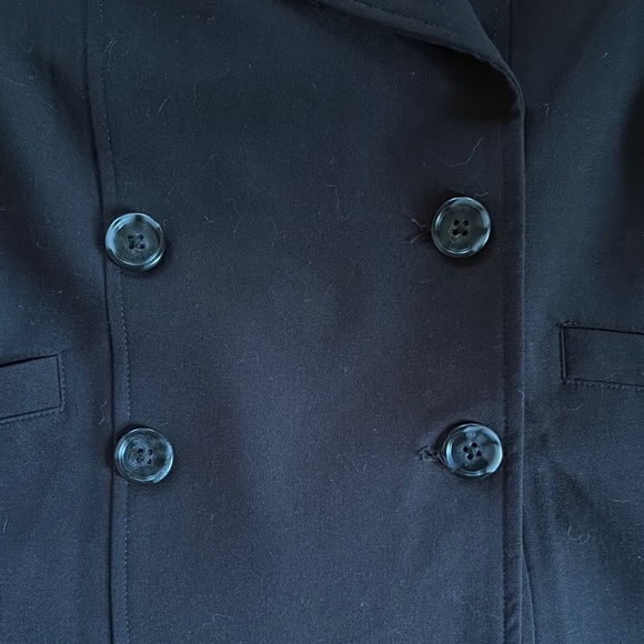 Halogen Black Women's Sleeveless Double-Breasted Trench Vest medium - Picture 9 of 16